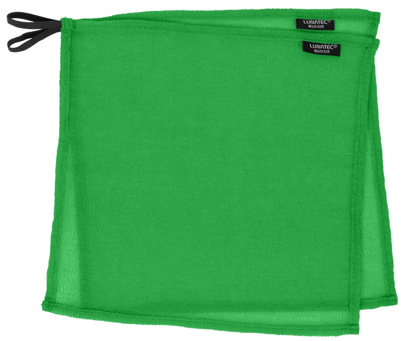 LunatecÂ® Self-Cleaning Washcloth. A Camping & Travel Essential. Quick Drying, Light Exfoliator, Odor-Free & Lathers Great. - Image 1